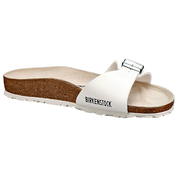 Madrid Birko-flor Schmal Pantoletten Schmal - Weiß 7 Madrid Birko-flor Schmal Pantoletten Schmal - Weiß – Bild 5