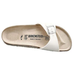 Madrid Birko-flor Schmal Pantoletten Schmal - Weiß 18 Madrid Birko-flor Schmal Pantoletten Schmal - Weiß -Birkenstock 3049692 08