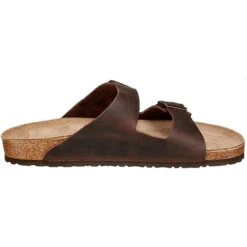 Birkenstock Arizona Nubukleder Geölt Pantoletten Normal - Dunkelbraun -Birkenstock 3051259 06