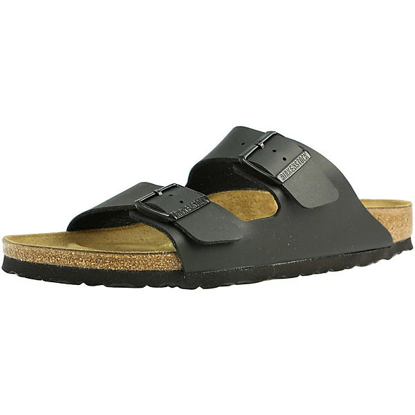 Birkenstock Herren Tieffußbett Pantolette ARIZONA SCHMALE FORM Komfort-Pantoletten - Schwarz 2 Birkenstock Herren Tieffußbett Pantolette ARIZONA SCHMALE FORM Komfort-Pantoletten - Schwarz