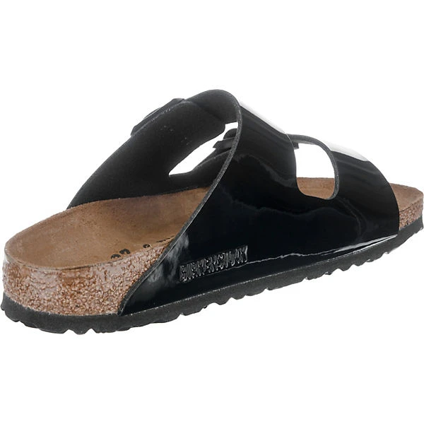Birkenstock Arizona Birko-flor Patent Pantoletten Schmal - Schwarz Modell 1 7 Birkenstock Arizona Birko-flor Patent Pantoletten Schmal - Schwarz Modell 1 – Bild 5