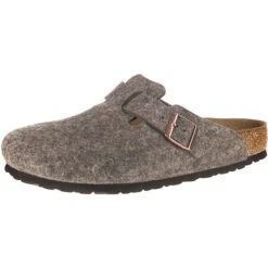 Birkenstock Boston Wolle Clogs Normal - Braun
