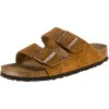 Birkenstock Arizona Weichbettung Veloursleder Pantoletten Schmal